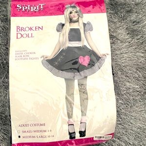 Adult Broken doll costume